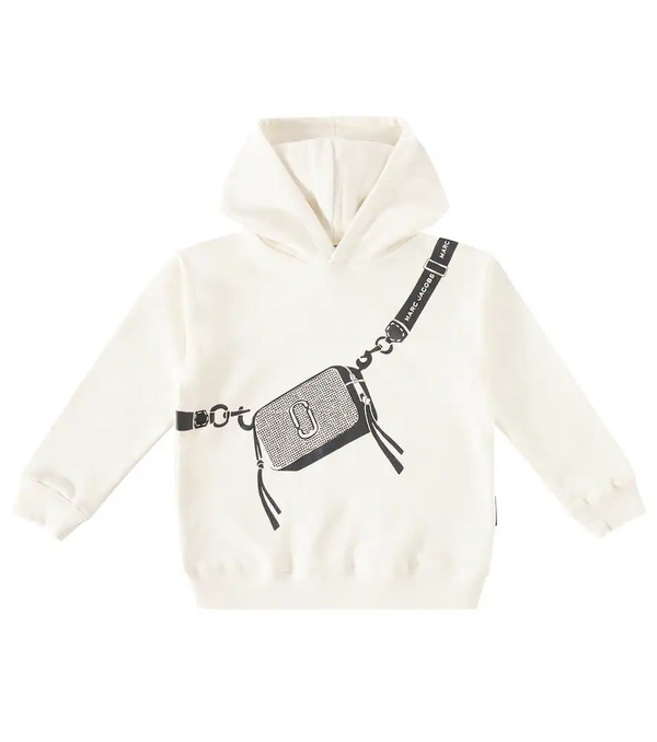  Marc Jacobs Kids Marc Jacobs Kids Embellished Cotton Jersey Hoodie 