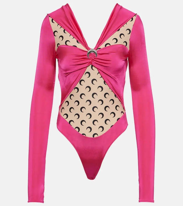  Marine Serre Marine Serre Regenerated Jersey Bodysuit 