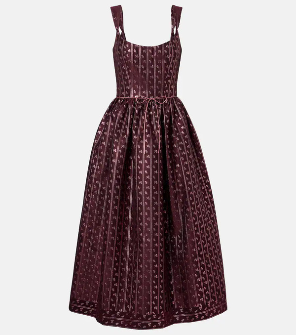  Markarian Markarian Apple Bow-detail Bustier Dress 