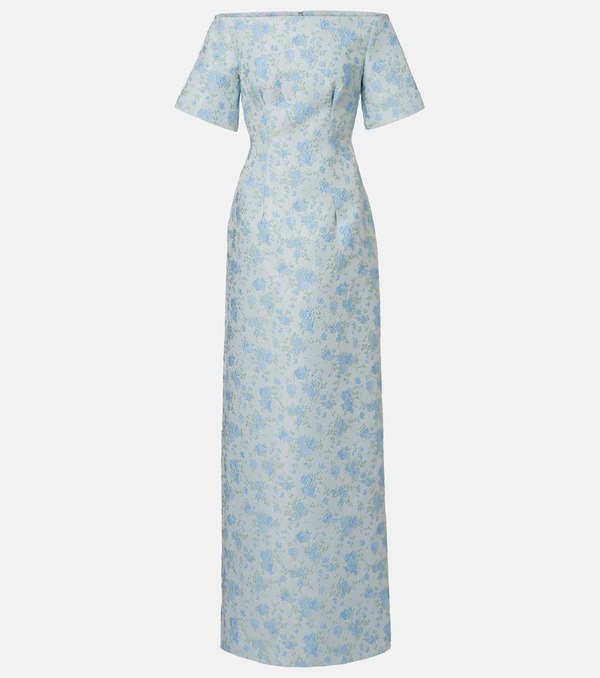  Markarian Markarian Gilda Floral Brocade Gown 