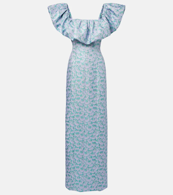  Markarian Markarian Rowan Floral Brocade Gown 