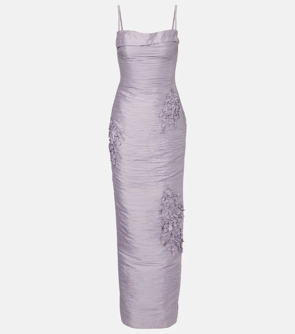  Marmar Halim Marmar Halim Marisol Appliquã© Taffeta Gown 