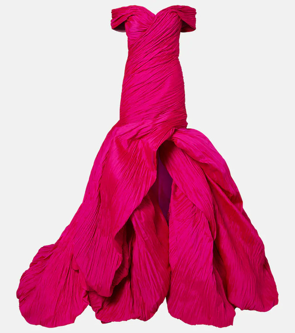  Marmar Halim Marmar Halim Off-shoulder Bustier Gown 