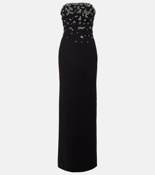  Marmar Halim Marmar Halim Sequined Crãªpe Bustier Gown 