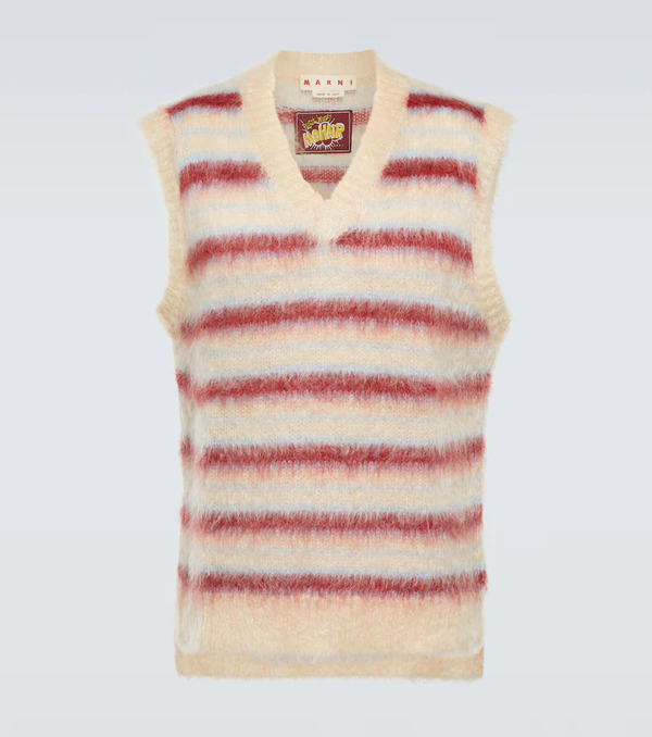  Marni Marni Striped Wool-blend Sweater Vest 