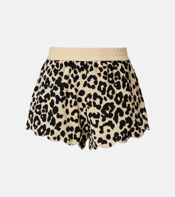  Marysia Marysia Bellini Leopard-print Cotton-blend Shorts 