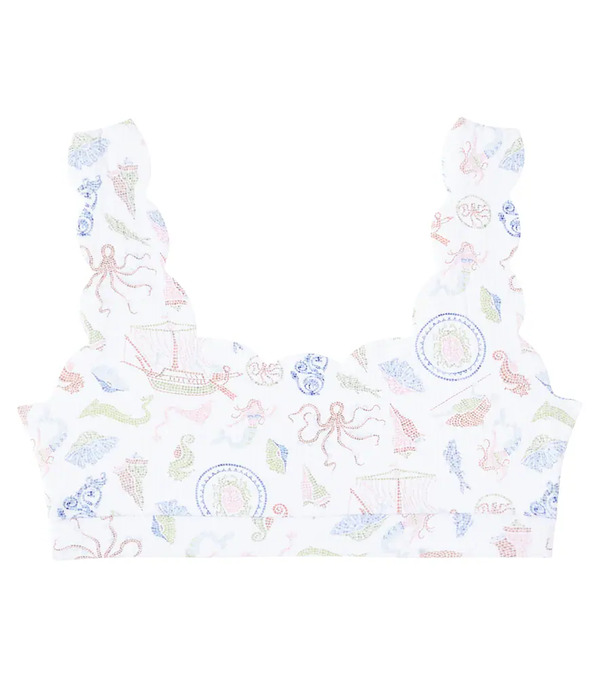  Marysia Bumby Marysia Bumby Bumby Palm Springs Scalloped Bikini Top 