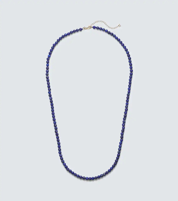  Mateo Mateo 14kt Gold Necklace With Lapis 