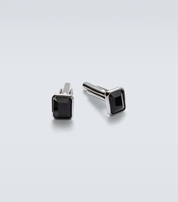  Mateo Mateo Sterling Silver Cufflinks With Onyx 