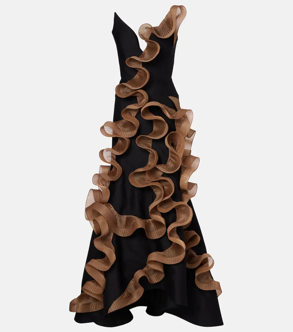  Maticevski Maticevski Explode Ruffled Wool And Silk Gown 