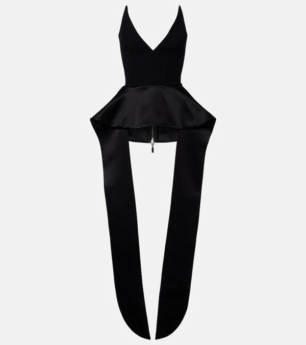  Maticevski Maticevski Frame Peplum Satin Top 