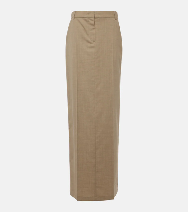  Max Mara Max Mara Circe Virgin Wool Maxi Skirt 