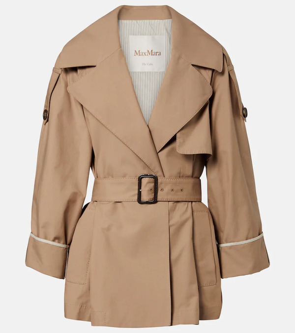 Max Mara Max Mara Clara Cotton-blend Gabardine Trench Coat 