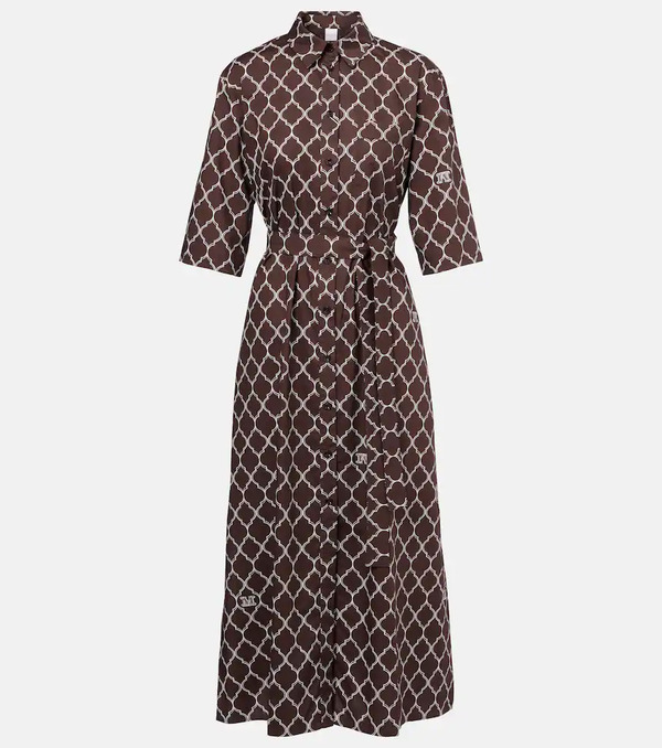  Max Mara Max Mara Daniel Printed Cotton Shirt Dress 