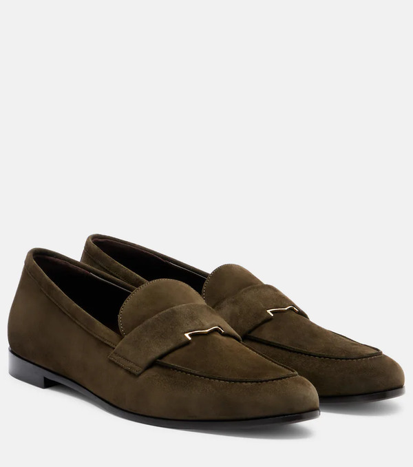  Max Mara Max Mara Embellished Suede Loafers 