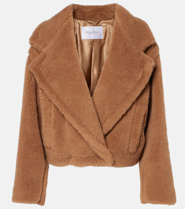  Max Mara Max Mara Gardone Camel Hair And Silk Teddy Coat 
