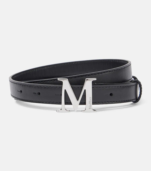  Max Mara Max Mara Logo Leather Belt 