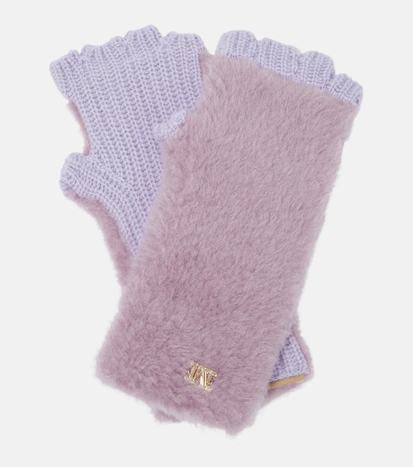  Max Mara Max Mara Manny Teddy Fingerless Gloves 