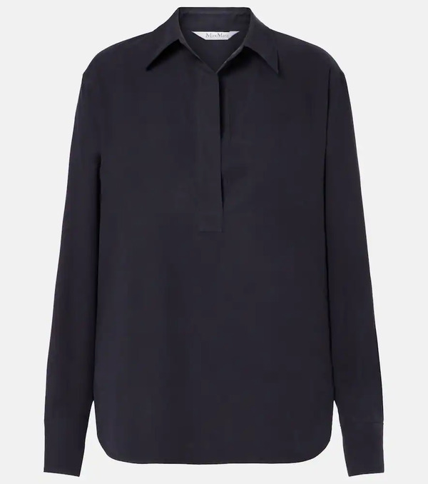  Max Mara Max Mara Mirko Silk Crãªpe Blouse 