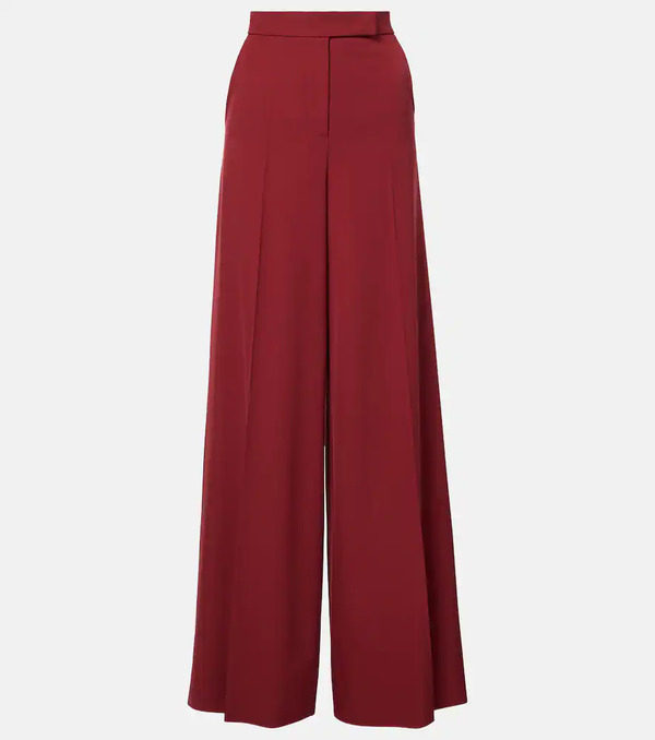  Max Mara Max Mara Ninfa Virgin Wool Gabardine Palazzo Pants 