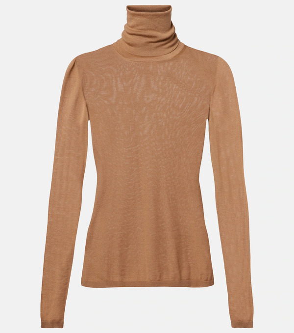  Max Mara Max Mara Saluto Virgin Wool Turtleneck Sweater 