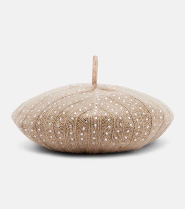  Max Mara Max Mara Svelto Embellished Cashmere Beret 
