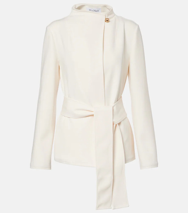  Max Mara Max Mara Talamo Belted Jersey Jacket 
