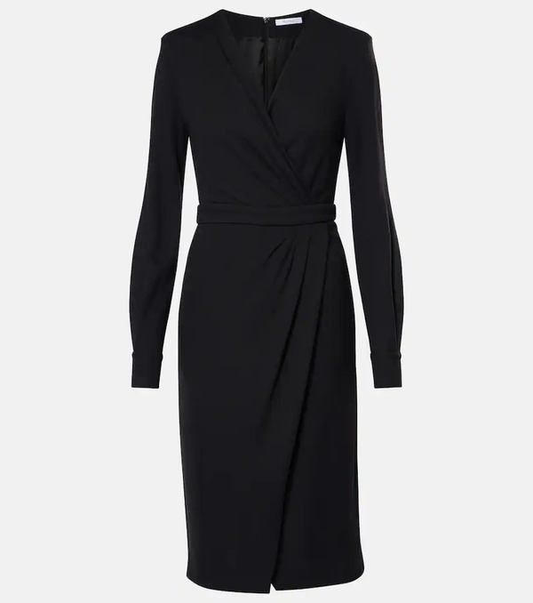  Max Mara Max Mara Virtus Gathered Jersey Midi Dress 