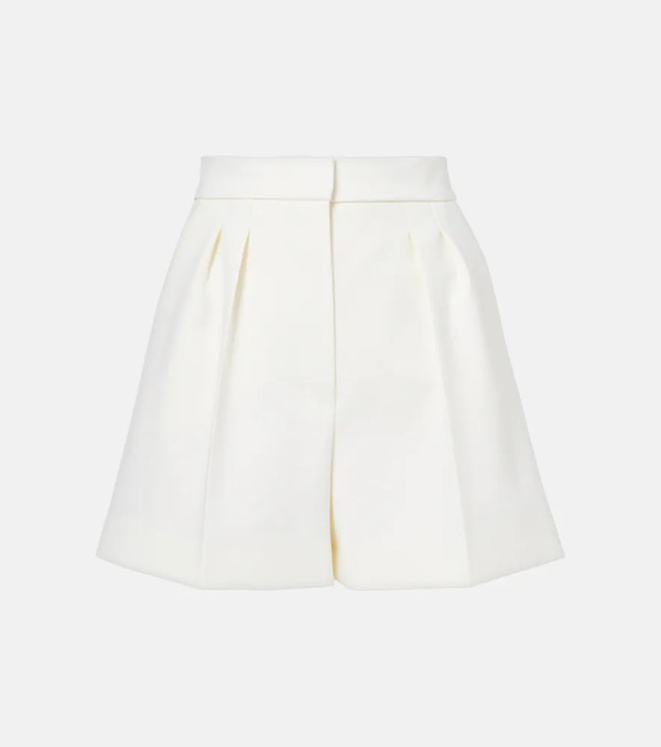  Max Mara Max Mara Zic High-rise Wool-blend Canvas Shorts 