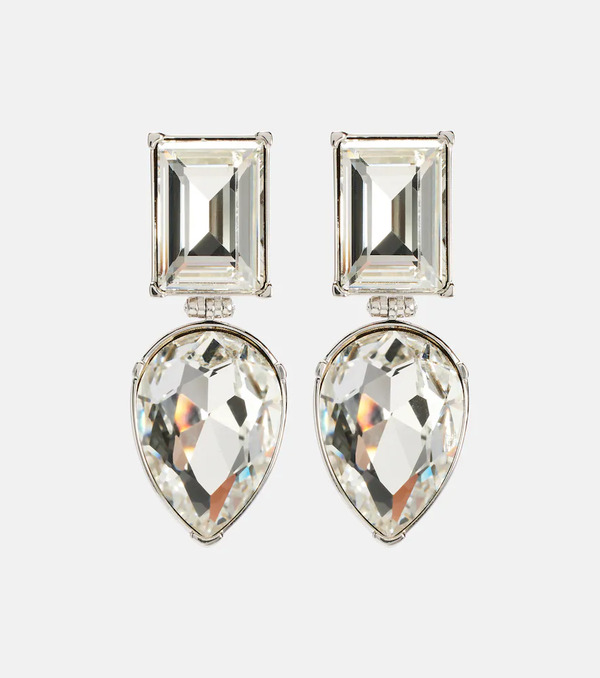  Mcqueen Mcqueen Cocktail Crystal-embellished Earrings 