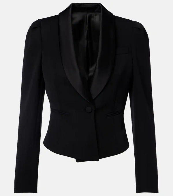  Mcqueen Mcqueen Cropped Wool Blazer 