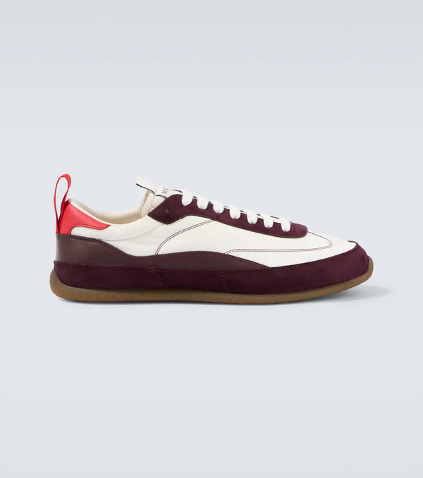  Mcqueen Mcqueen Ec1 Suede-trimmed Leather Sneakers 