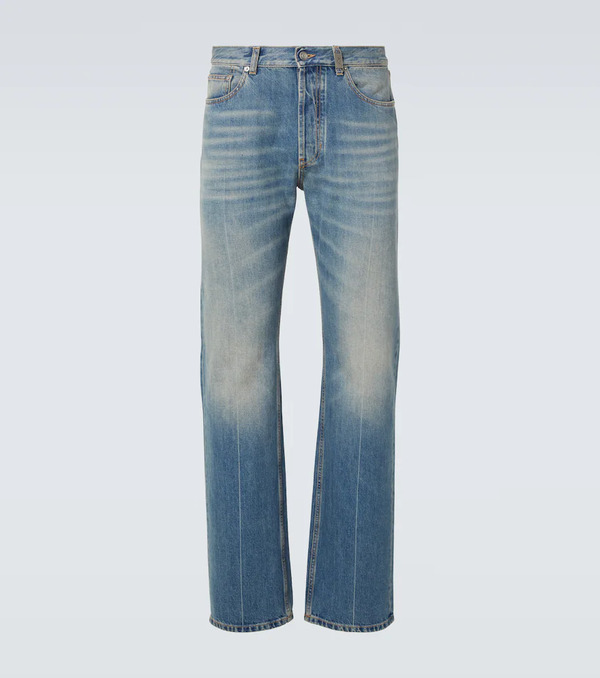  Mcqueen Mcqueen Faded Straight Jeans 