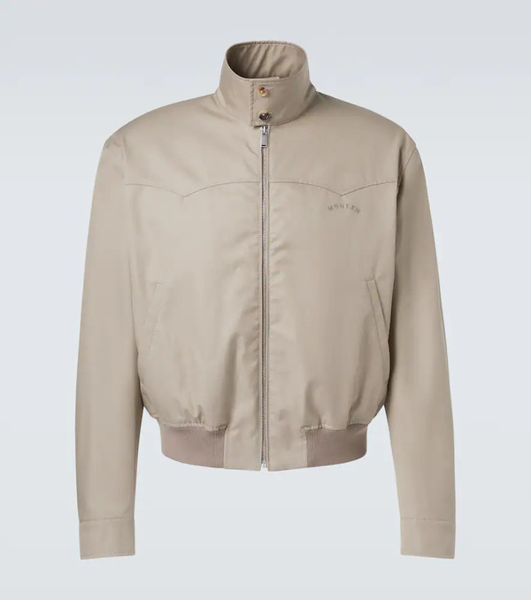  Mcqueen Mcqueen Logo Cotton Gabardine Jacket 