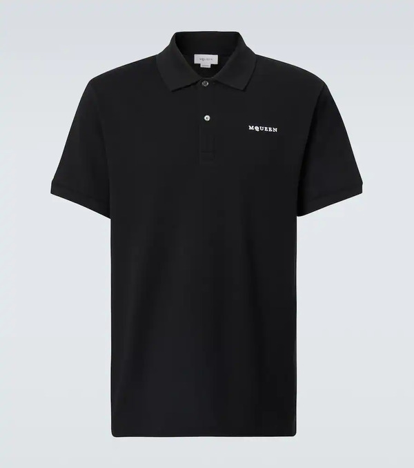  Mcqueen Mcqueen Logo Cotton Polo Shirt 