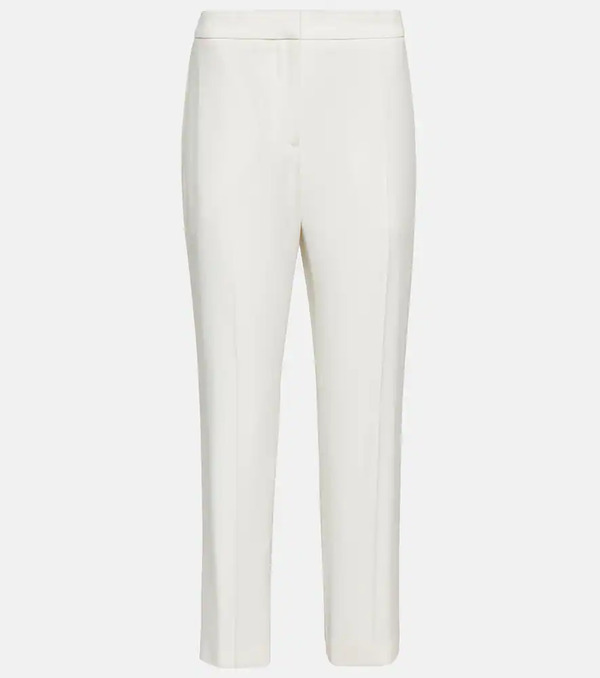  Mcqueen Mcqueen Mid-rise Slim Crãªpe Pants 