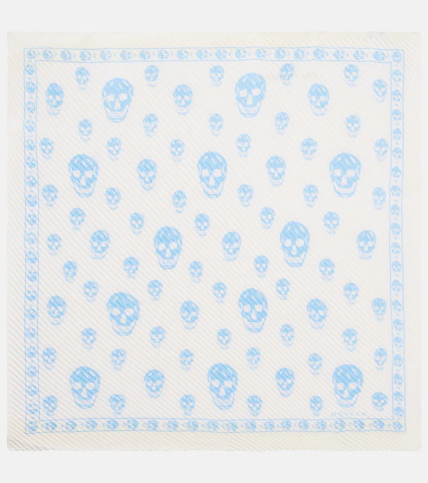 Mcqueen Mcqueen Skull Silk Scarf 
