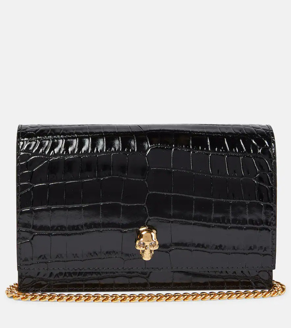  Mcqueen Mcqueen Skull Small Leather Crossbody Bag 