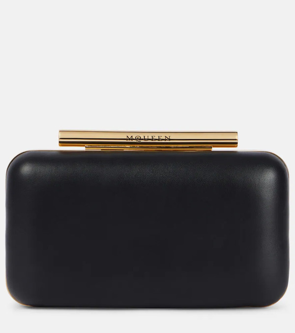 Mcqueen Mcqueen T-bar Leather Box Clutch 