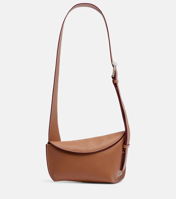  Mcqueen Mcqueen T-bar Sling Leather Shoulder Bag 