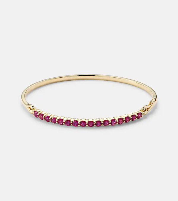  Melissa Kaye Melissa Kaye Lenox 18kt Gold Bracelet With Sapphires 