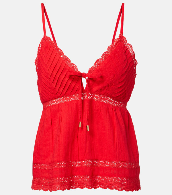  Melissa Odabash Melissa Odabash Beatrice Cotton And Linen Top 