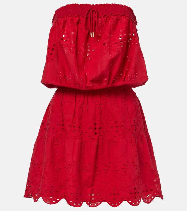  Melissa Odabash Melissa Odabash Collette Embroidered Cotton Minidress 
