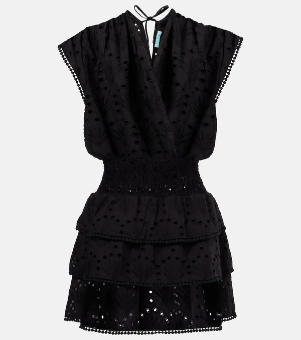  Melissa Odabash Melissa Odabash Jess Ruffled Cotton Minidress 
