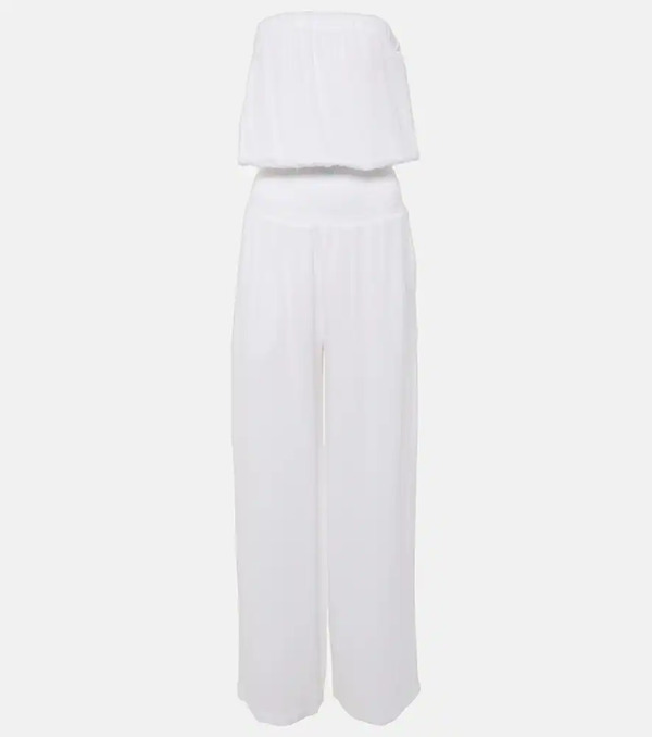  Melissa Odabash Melissa Odabash Naomi Strapless Cotton Jumpsuit 