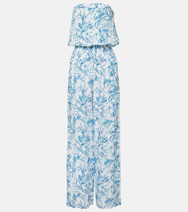  Melissa Odabash Melissa Odabash Naomi Strapless Cotton Jumpsuit 