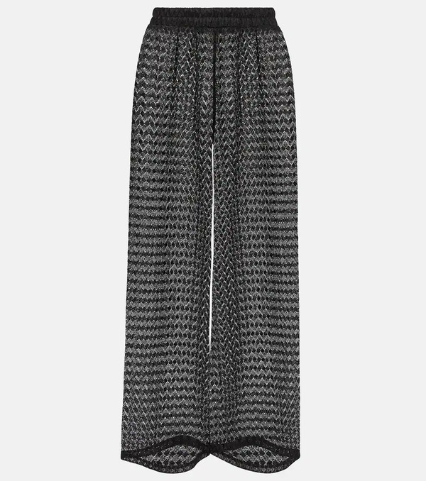  Melissa Odabash Melissa Odabash Sienna Crochet Wide-leg Pants 
