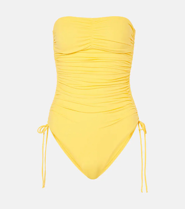  Melissa Odabash Melissa Odabash Sydney Ruched Strapless Swimsuit 