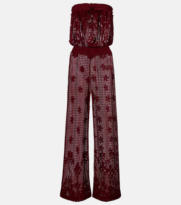  Melissa Odabash Melissa Odabash Viv Cotton-blend Lace Jumpsuit 