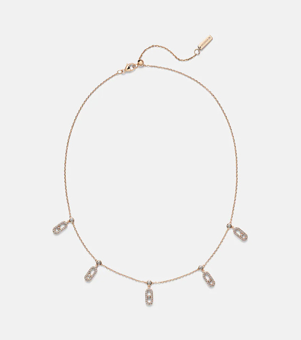  Messika Messika Move Uno 18kt Rose Gold Choker With Diamonds 
